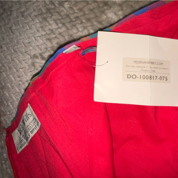 NWT cut multicolor checker JACK WILLS summer sunDRESS size S - Picture 3 of 6